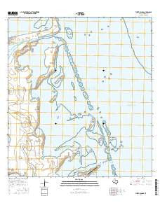 Three Islands Texas Current topographic map, 1:24000 scale, 7.5 X 7.5 Minute, Year 2016