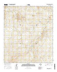 Threemile Draw Texas Current topographic map, 1:24000 scale, 7.5 X 7.5 Minute, Year 2016