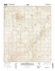 Threemile Draw Texas Current topographic map, 1:24000 scale, 7.5 X 7.5 Minute, Year 2016