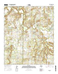 Thrifty Texas Current topographic map, 1:24000 scale, 7.5 X 7.5 Minute, Year 2016