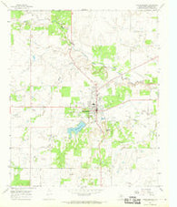 Throckmorton Texas Historical topographic map, 1:24000 scale, 7.5 X 7.5 Minute, Year 1966