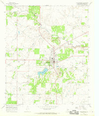 Throckmorton Texas Historical topographic map, 1:24000 scale, 7.5 X 7.5 Minute, Year 1966