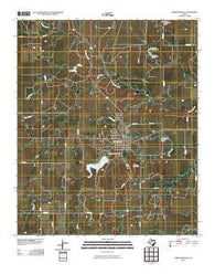 Throckmorton Texas Historical topographic map, 1:24000 scale, 7.5 X 7.5 Minute, Year 2010