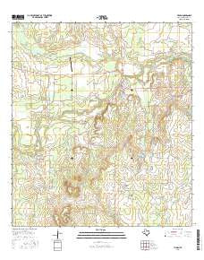 Tilden Texas Current topographic map, 1:24000 scale, 7.5 X 7.5 Minute, Year 2016