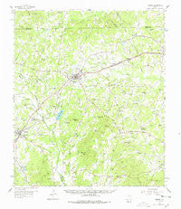 Timpson Texas Historical topographic map, 1:62500 scale, 15 X 15 Minute, Year 1958