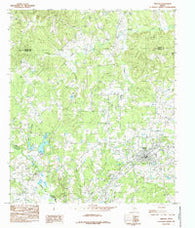 Timpson Texas Historical topographic map, 1:24000 scale, 7.5 X 7.5 Minute, Year 1984