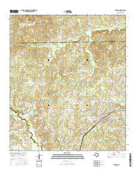 Timpson Texas Current topographic map, 1:24000 scale, 7.5 X 7.5 Minute, Year 2016
