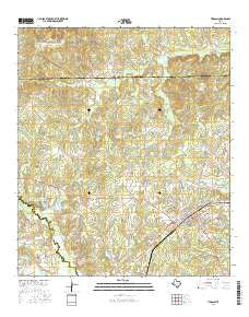 Timpson Texas Current topographic map, 1:24000 scale, 7.5 X 7.5 Minute, Year 2016