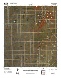 Tinaja NE Texas Historical topographic map, 1:24000 scale, 7.5 X 7.5 Minute, Year 2010