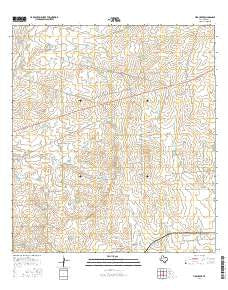 Tios Creek Texas Current topographic map, 1:24000 scale, 7.5 X 7.5 Minute, Year 2016
