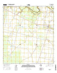 Tivoli Texas Current topographic map, 1:24000 scale, 7.5 X 7.5 Minute, Year 2016
