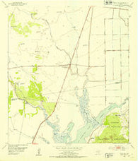 Tivoli SW Texas Historical topographic map, 1:24000 scale, 7.5 X 7.5 Minute, Year 1952