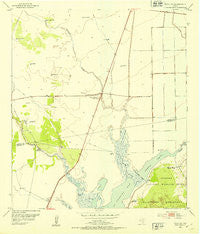 Tivoli SW Texas Historical topographic map, 1:24000 scale, 7.5 X 7.5 Minute, Year 1952