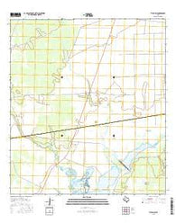 Tivoli SW Texas Current topographic map, 1:24000 scale, 7.5 X 7.5 Minute, Year 2016