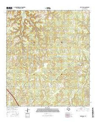 Tobe Branch Texas Current topographic map, 1:24000 scale, 7.5 X 7.5 Minute, Year 2016