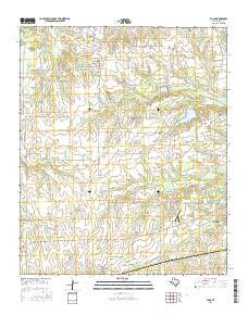 Toco Texas Current topographic map, 1:24000 scale, 7.5 X 7.5 Minute, Year 2016