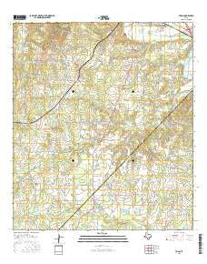 Togo Texas Current topographic map, 1:24000 scale, 7.5 X 7.5 Minute, Year 2016