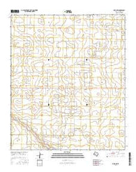 Tokio NW Texas Current topographic map, 1:24000 scale, 7.5 X 7.5 Minute, Year 2016