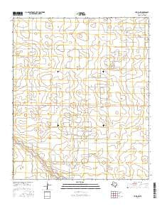 Tokio NW Texas Current topographic map, 1:24000 scale, 7.5 X 7.5 Minute, Year 2016