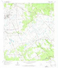 Tomball Texas Historical topographic map, 1:24000 scale, 7.5 X 7.5 Minute, Year 1962