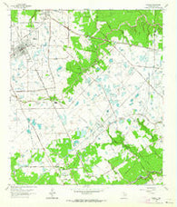 Tomball Texas Historical topographic map, 1:24000 scale, 7.5 X 7.5 Minute, Year 1962