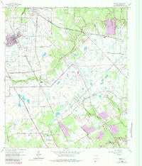 Tomball Texas Historical topographic map, 1:24000 scale, 7.5 X 7.5 Minute, Year 1962