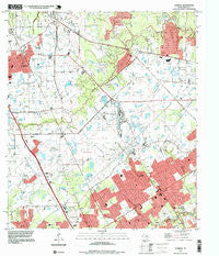 Tomball Texas Historical topographic map, 1:24000 scale, 7.5 X 7.5 Minute, Year 1995