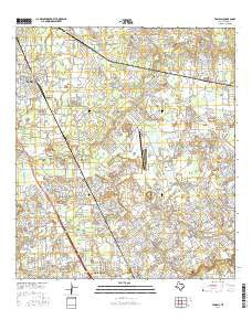 Tomball Texas Current topographic map, 1:24000 scale, 7.5 X 7.5 Minute, Year 2016
