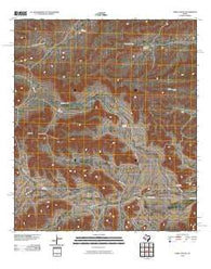 Toms Canyon Texas Historical topographic map, 1:24000 scale, 7.5 X 7.5 Minute, Year 2010