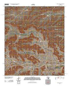 Toms Canyon Texas Historical topographic map, 1:24000 scale, 7.5 X 7.5 Minute, Year 2010