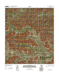 Toms Canyon Texas Historical topographic map, 1:24000 scale, 7.5 X 7.5 Minute, Year 2012