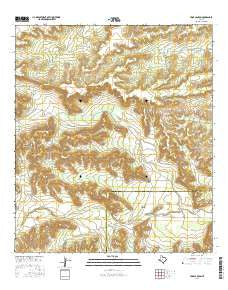 Toms Canyon Texas Current topographic map, 1:24000 scale, 7.5 X 7.5 Minute, Year 2016