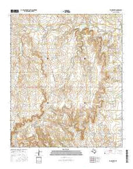 Tonk Creek Texas Current topographic map, 1:24000 scale, 7.5 X 7.5 Minute, Year 2016
