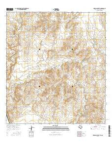 Tordillo Creek Texas Current topographic map, 1:24000 scale, 7.5 X 7.5 Minute, Year 2016