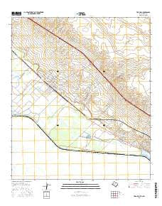 Tornillo Texas Current topographic map, 1:24000 scale, 7.5 X 7.5 Minute, Year 2016