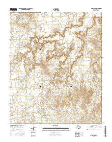 Torrey Peak Texas Current topographic map, 1:24000 scale, 7.5 X 7.5 Minute, Year 2016