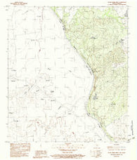 Tovar Creek West Texas Historical topographic map, 1:24000 scale, 7.5 X 7.5 Minute, Year 1983