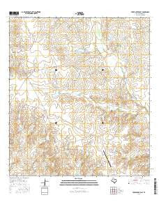 Tovar Creek East Texas Current topographic map, 1:24000 scale, 7.5 X 7.5 Minute, Year 2016