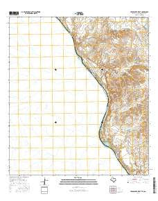 Tovar Creek West Texas Current topographic map, 1:24000 scale, 7.5 X 7.5 Minute, Year 2016