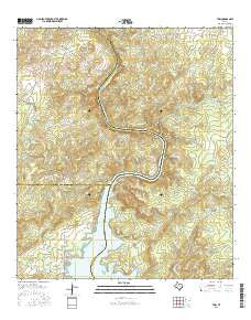 Tow Texas Current topographic map, 1:24000 scale, 7.5 X 7.5 Minute, Year 2016