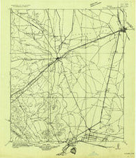 Toyah Texas Historical topographic map, 1:125000 scale, 30 X 30 Minute, Year 1921