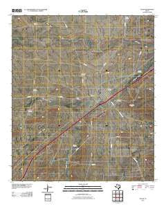 Toyah Texas Historical topographic map, 1:24000 scale, 7.5 X 7.5 Minute, Year 2010