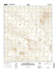 Toyah NW Texas Current topographic map, 1:24000 scale, 7.5 X 7.5 Minute, Year 2016