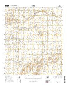 Toyah SW Texas Current topographic map, 1:24000 scale, 7.5 X 7.5 Minute, Year 2016
