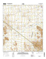 Toyahvale Texas Current topographic map, 1:24000 scale, 7.5 X 7.5 Minute, Year 2016