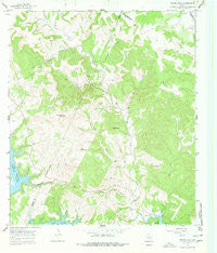 Travis Peak Texas Historical topographic map, 1:24000 scale, 7.5 X 7.5 Minute, Year 1966
