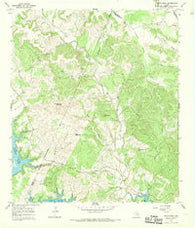 Travis Peak Texas Historical topographic map, 1:24000 scale, 7.5 X 7.5 Minute, Year 1966