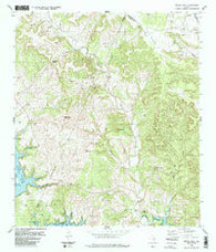 Travis Peak Texas Historical topographic map, 1:24000 scale, 7.5 X 7.5 Minute, Year 1986