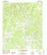 Trawick Texas Historical topographic map, 1:24000 scale, 7.5 X 7.5 Minute, Year 1984