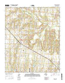 Trenton Texas Current topographic map, 1:24000 scale, 7.5 X 7.5 Minute, Year 2016